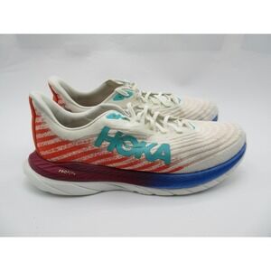 HOKA One One Mach 5 Running‎ Shoes Mens Size 12 White Red Blue PROFLY+ 1127893